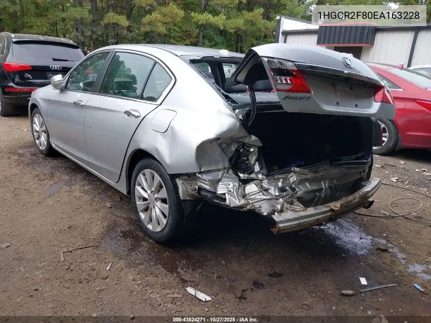 1HGCR2F80EA163228 2014 Honda Accord Ex-L