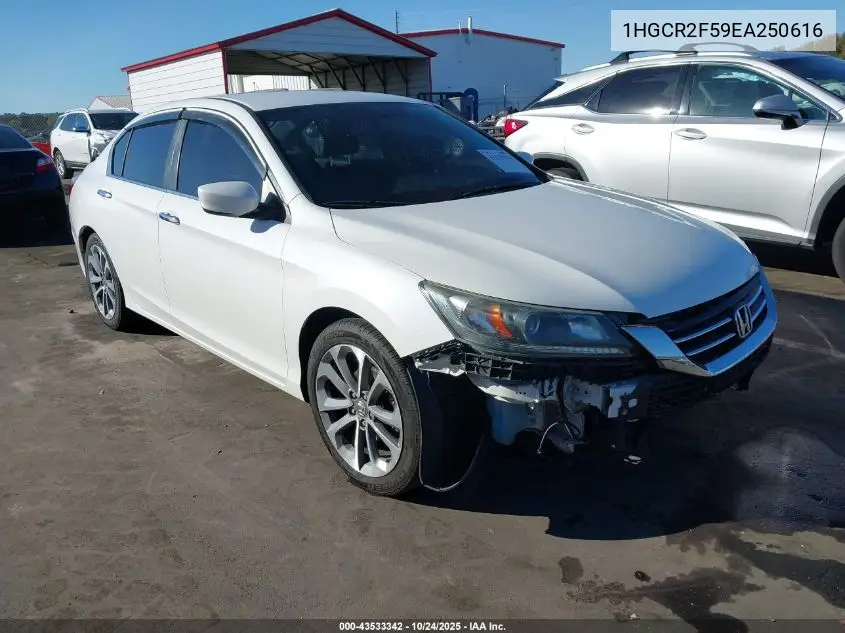 1HGCR2F59EA250616 2014 Honda Accord Sport