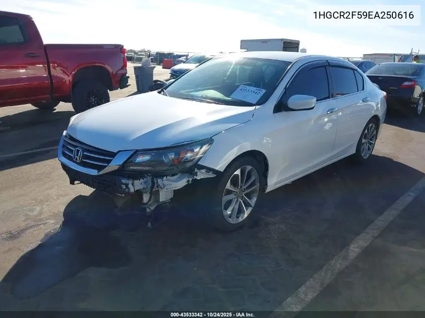 1HGCR2F59EA250616 2014 Honda Accord Sport