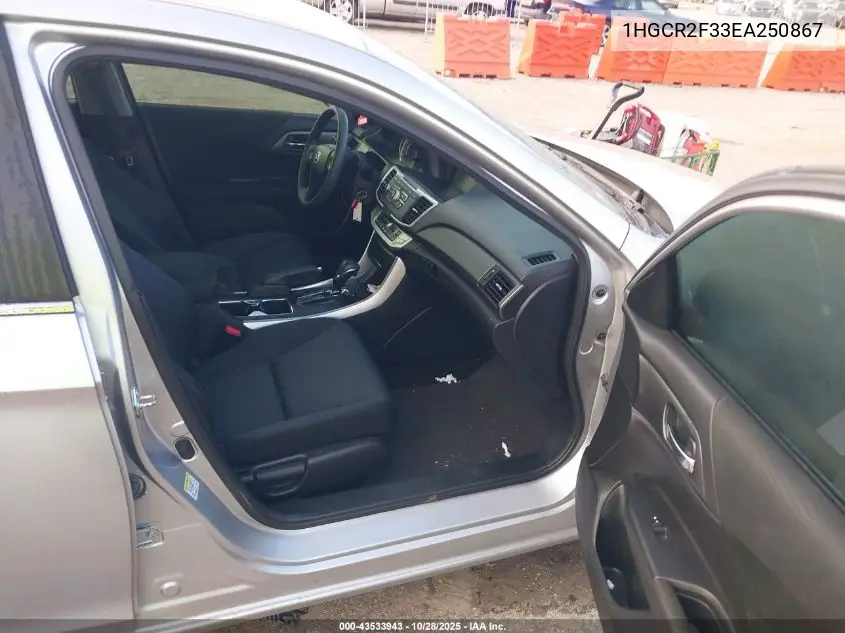 1HGCR2F33EA250867 2014 Honda Accord Lx
