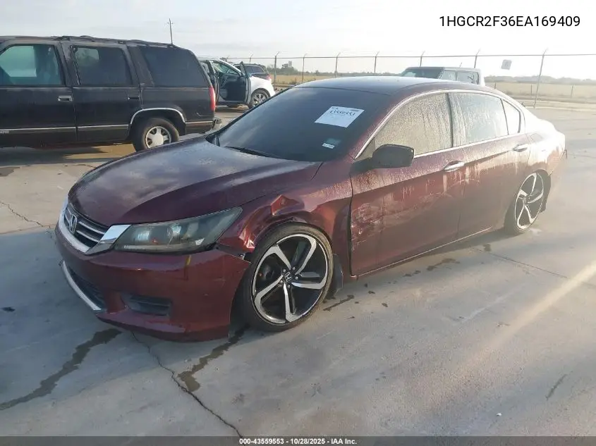 1HGCR2F36EA169409 2014 Honda Accord Lx