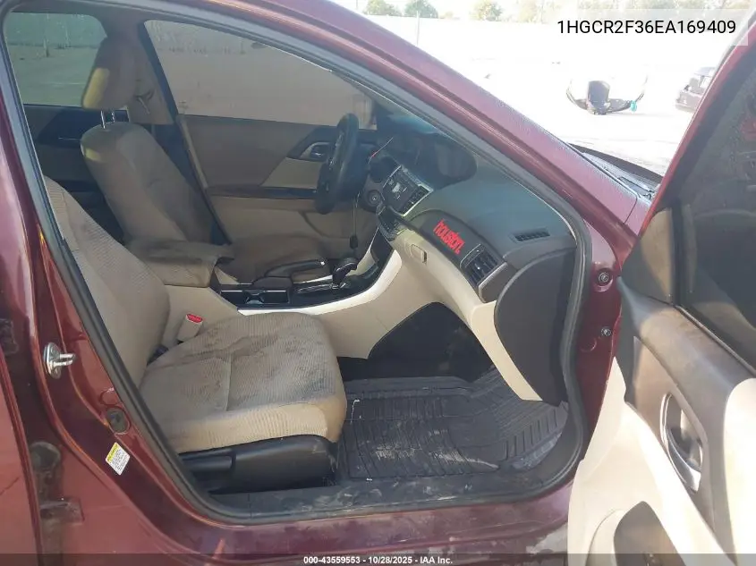 1HGCR2F36EA169409 2014 Honda Accord Lx