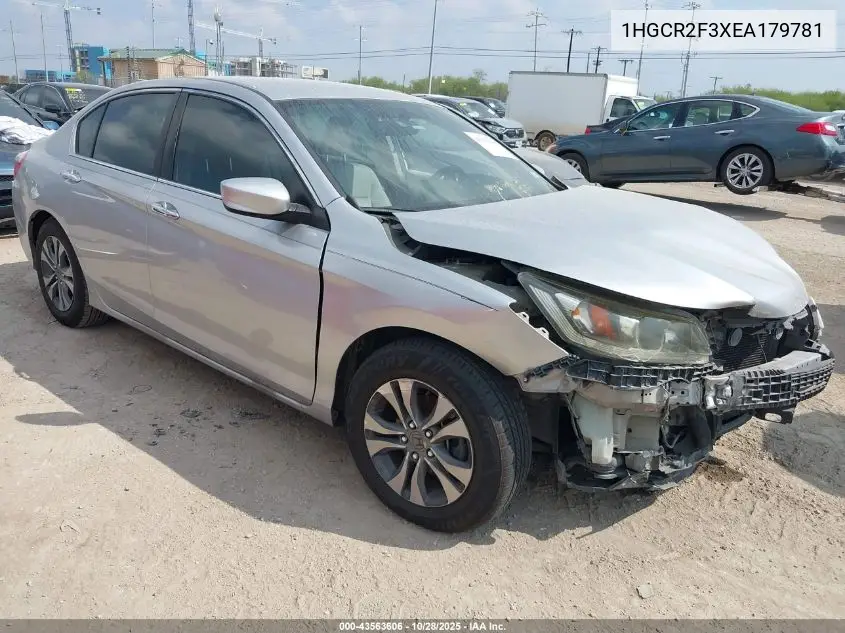 1HGCR2F3XEA179781 2014 Honda Accord Lx