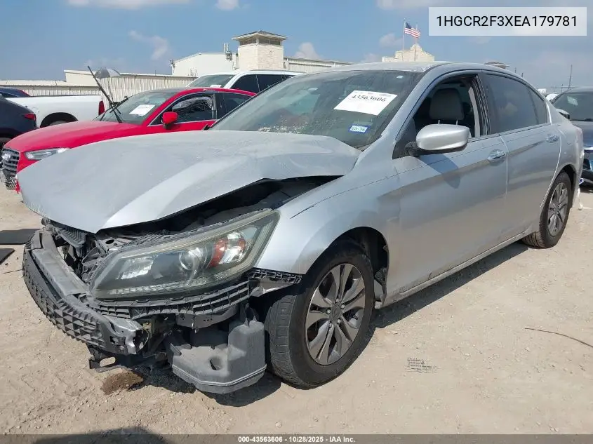 1HGCR2F3XEA179781 2014 Honda Accord Lx