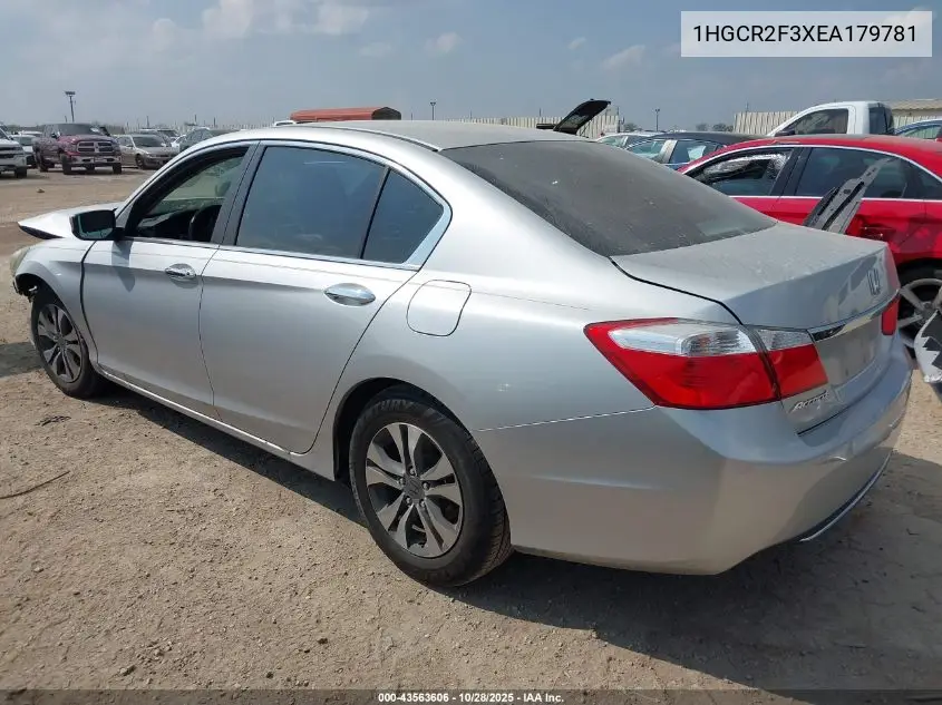 1HGCR2F3XEA179781 2014 Honda Accord Lx