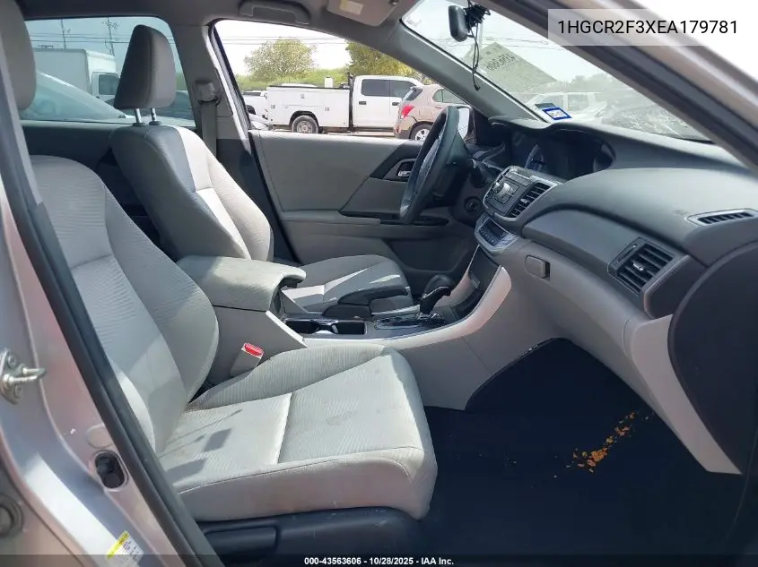 1HGCR2F3XEA179781 2014 Honda Accord Lx