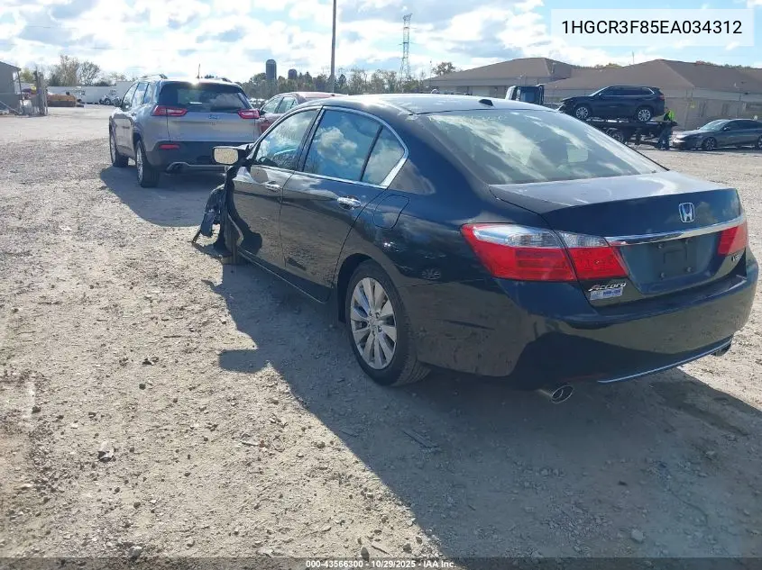 1HGCR3F85EA034312 2014 Honda Accord Ex-L V-6