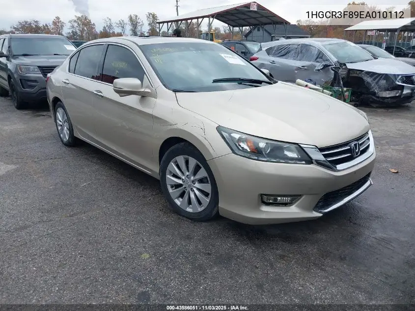 1HGCR3F89EA010112 2014 Honda Accord Ex-L V-6