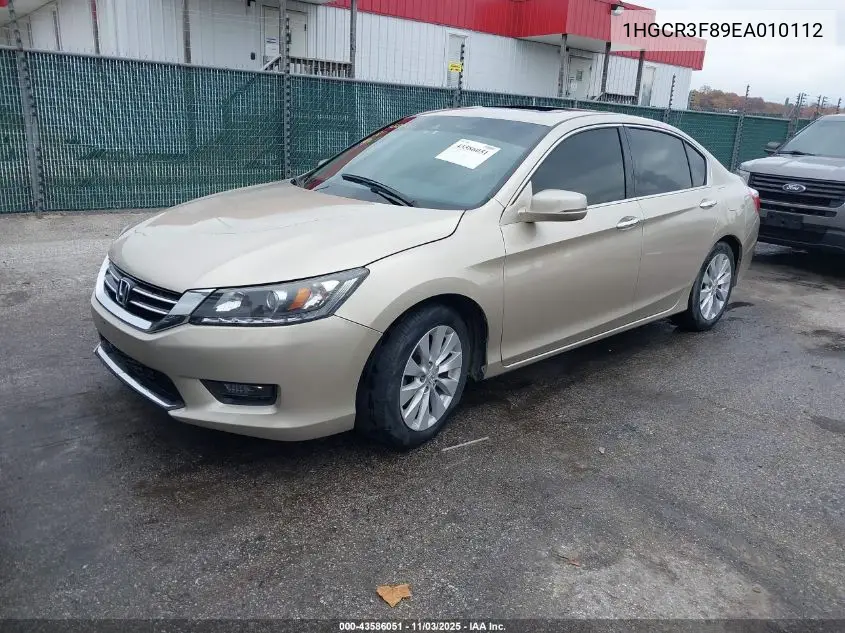 1HGCR3F89EA010112 2014 Honda Accord Ex-L V-6
