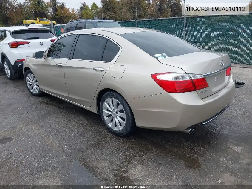 1HGCR3F89EA010112 2014 Honda Accord Ex-L V-6