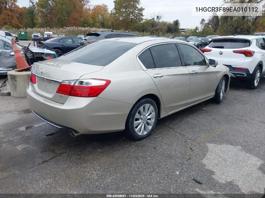 1HGCR3F89EA010112 2014 Honda Accord Ex-L V-6