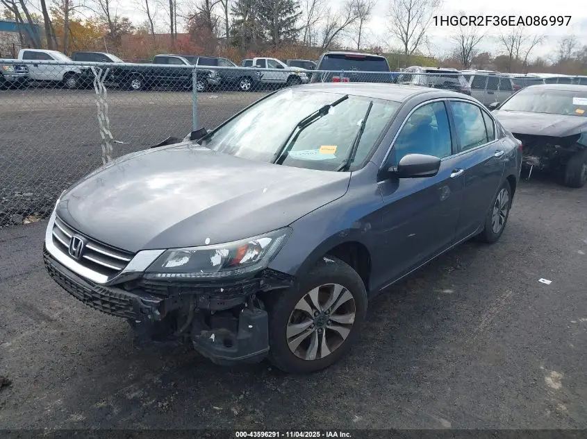 1HGCR2F36EA086997 2014 Honda Accord Lx