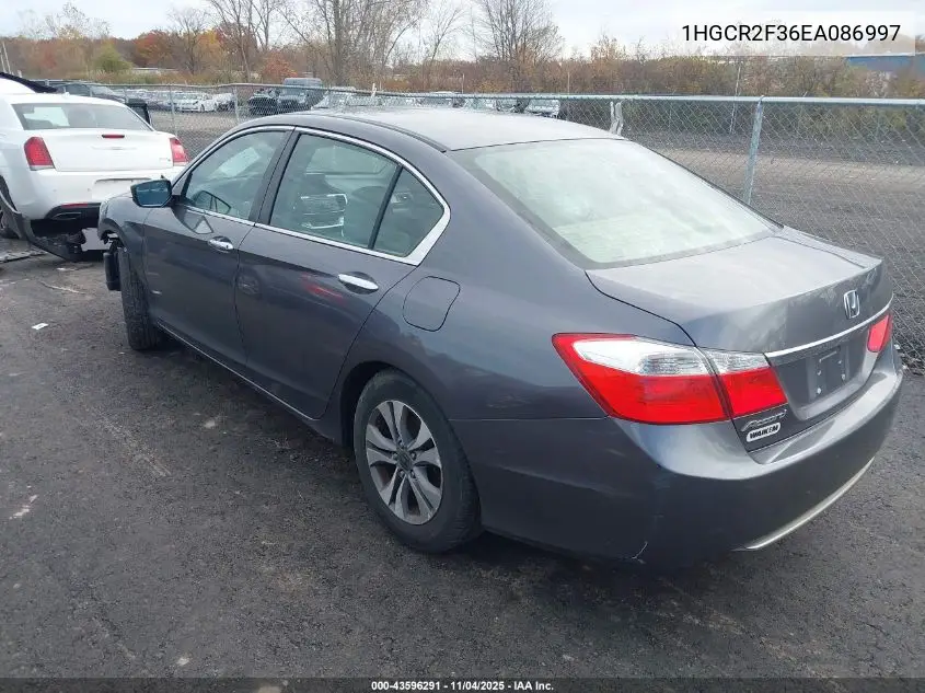 1HGCR2F36EA086997 2014 Honda Accord Lx