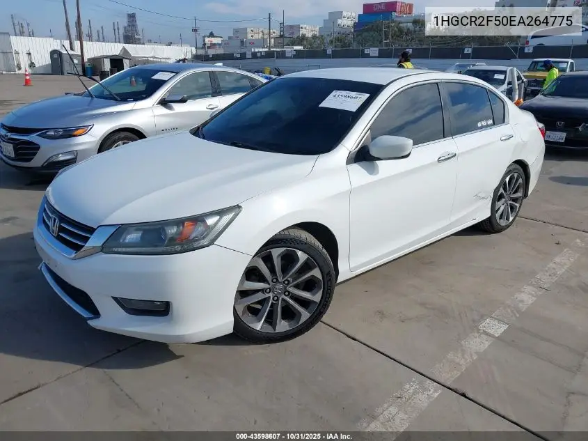 1HGCR2F50EA264775 2014 Honda Accord Sport