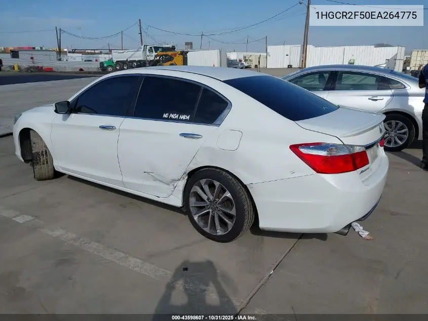 1HGCR2F50EA264775 2014 Honda Accord Sport