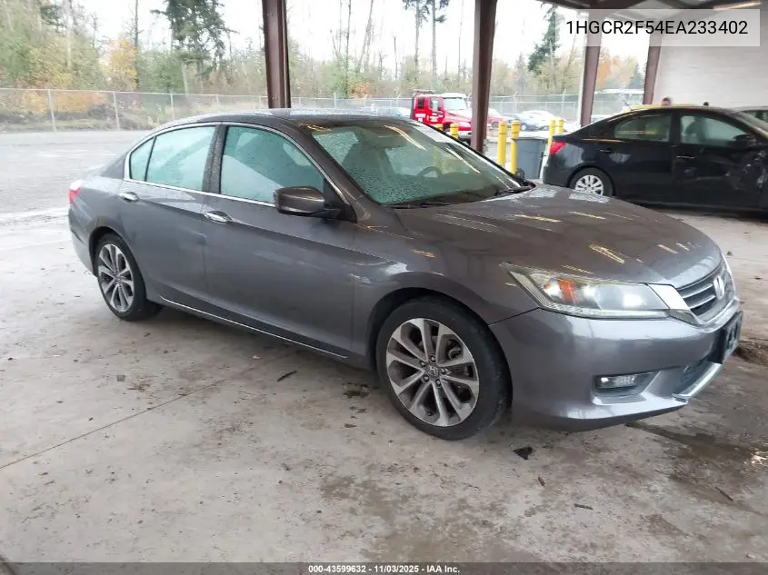 1HGCR2F54EA233402 2014 Honda Accord Sport