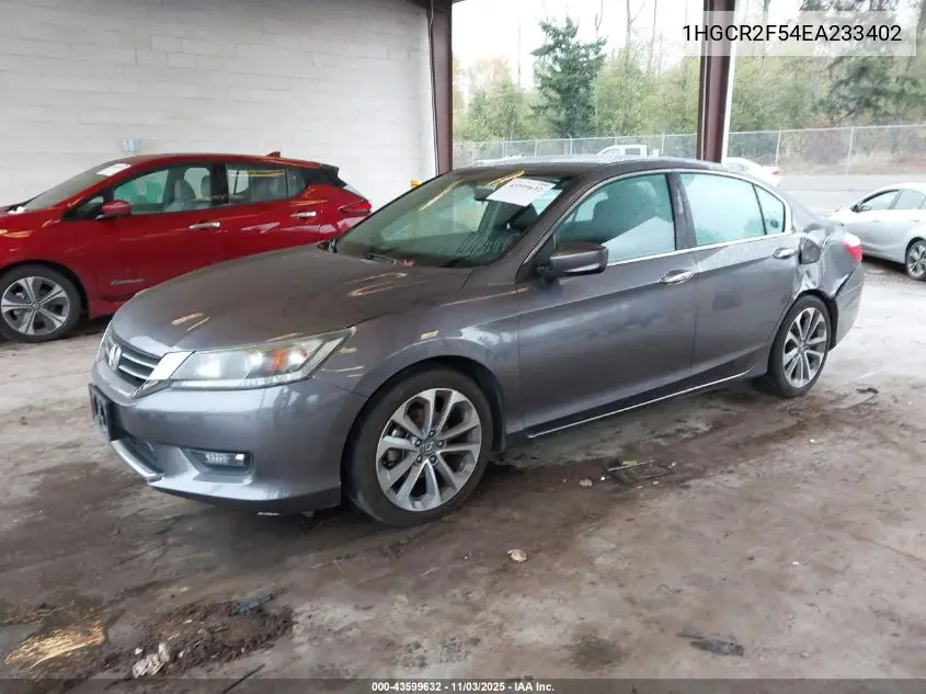 1HGCR2F54EA233402 2014 Honda Accord Sport