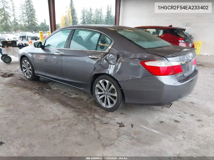 1HGCR2F54EA233402 2014 Honda Accord Sport