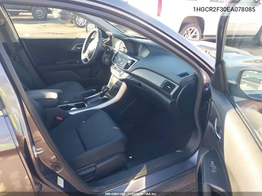 1HGCR2F30EA078085 2014 Honda Accord Lx