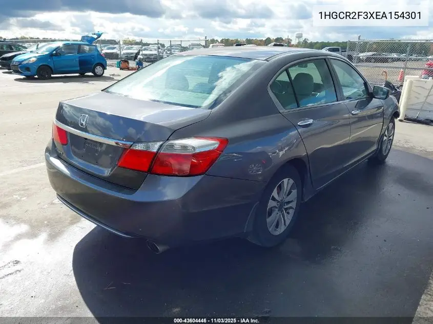 1HGCR2F3XEA154301 2014 Honda Accord Lx