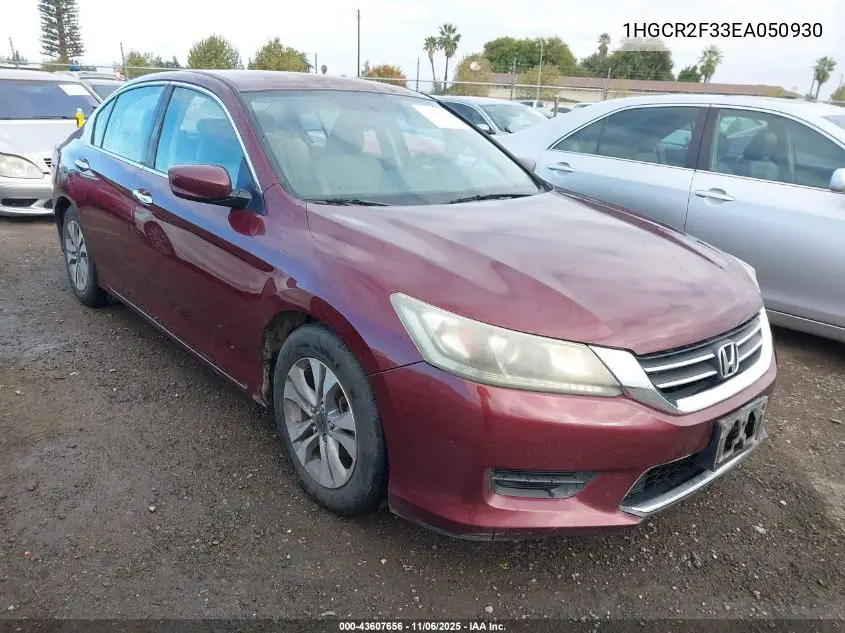1HGCR2F33EA050930 2014 Honda Accord Lx