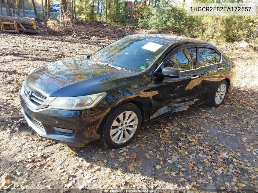 1HGCR2F82EA172657 2014 Honda Accord Ex-L