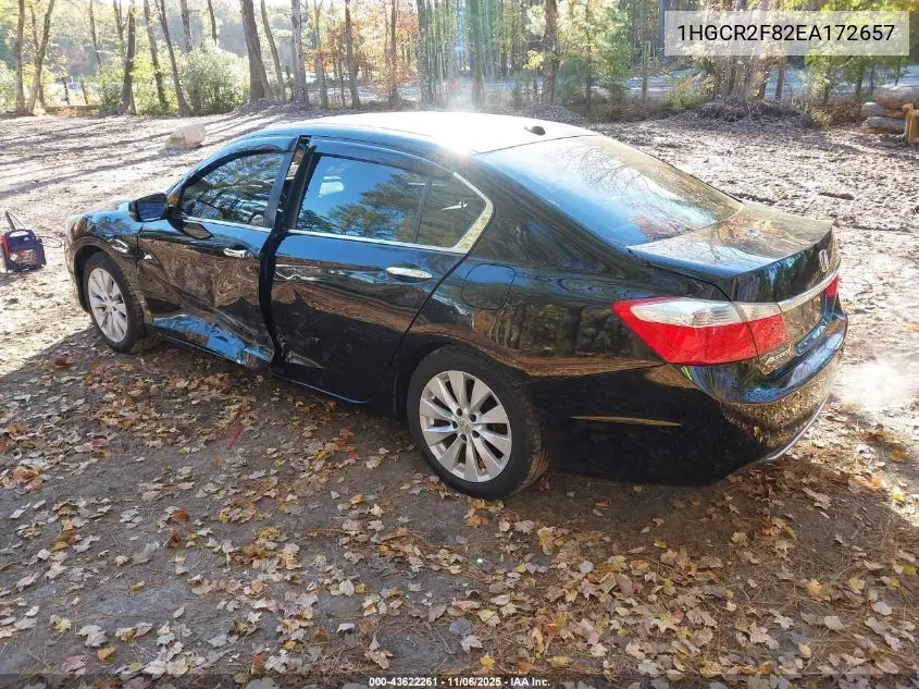1HGCR2F82EA172657 2014 Honda Accord Ex-L