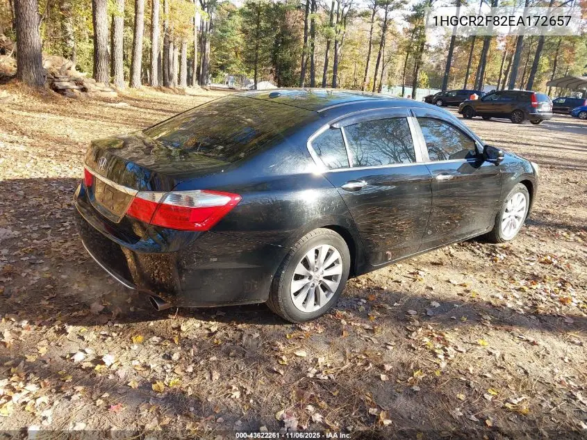 1HGCR2F82EA172657 2014 Honda Accord Ex-L