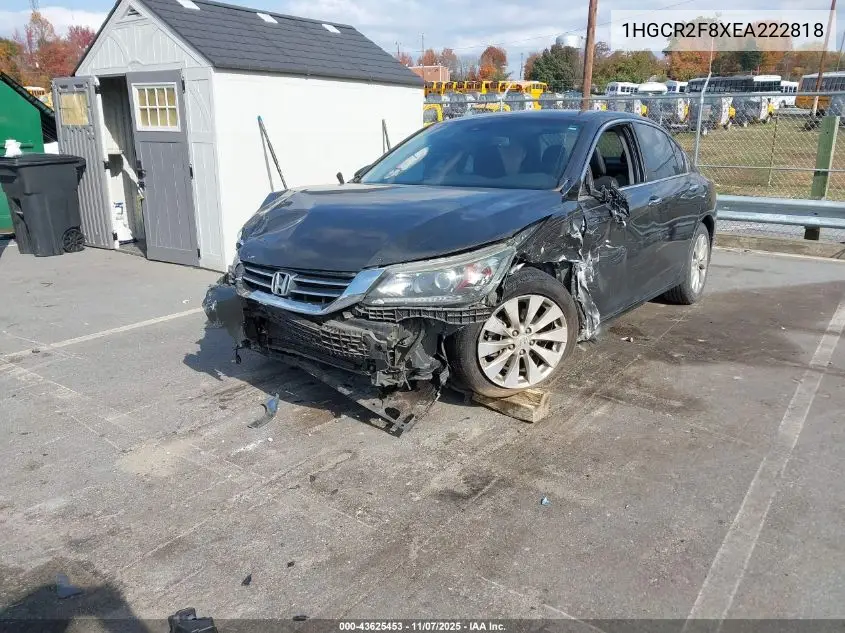 1HGCR2F8XEA222818 2014 Honda Accord Ex-L