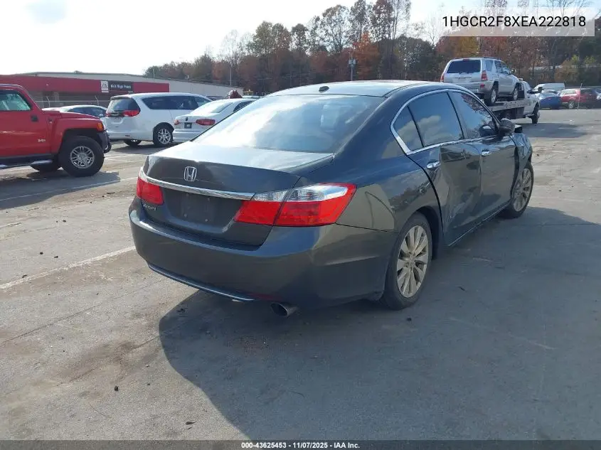1HGCR2F8XEA222818 2014 Honda Accord Ex-L