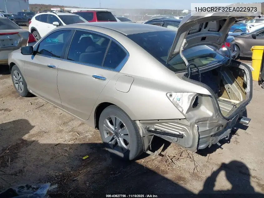 1HGCR2F32EA022973 2014 Honda Accord Lx