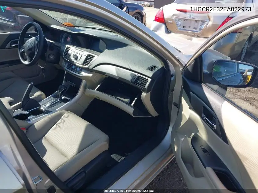 1HGCR2F32EA022973 2014 Honda Accord Lx