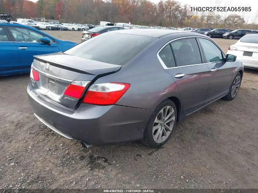 1HGCR2F52EA065985 2014 Honda Accord Sport
