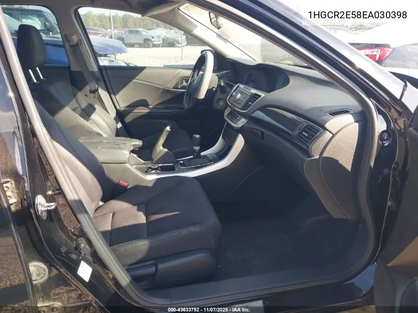 1HGCR2E58EA030398 2014 Honda Accord Sport