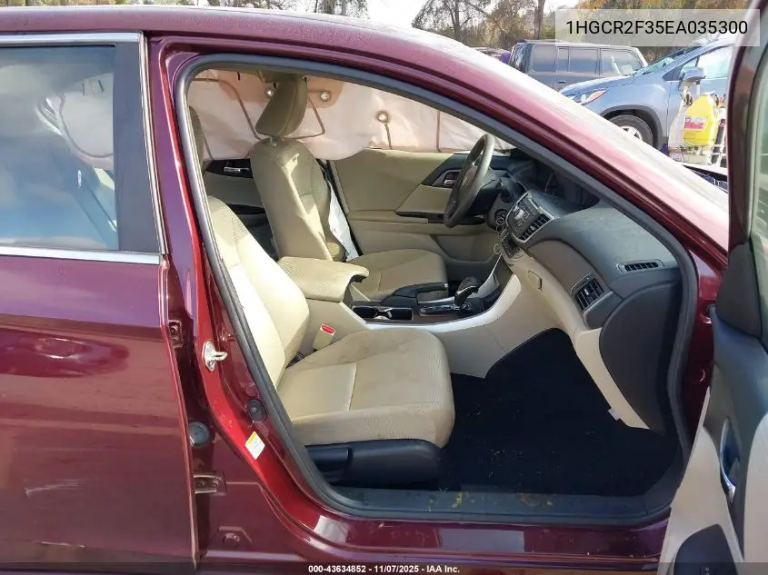 1HGCR2F35EA035300 2014 Honda Accord Lx