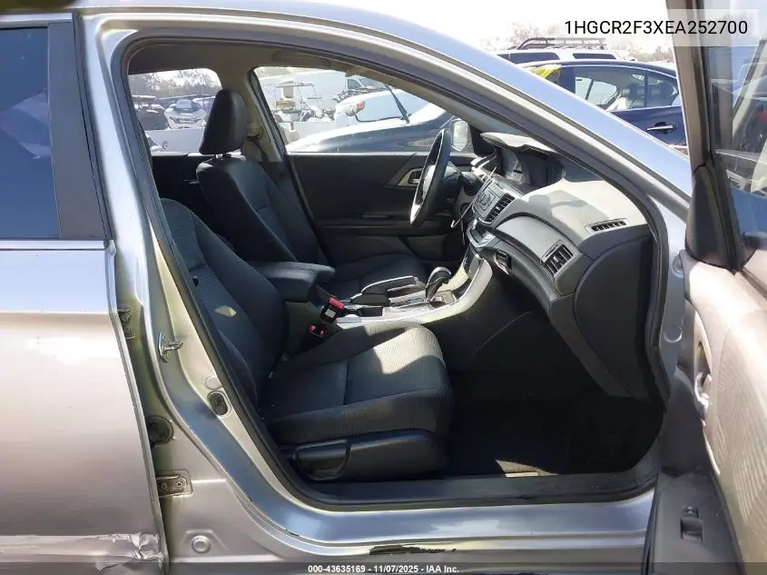 1HGCR2F3XEA252700 2014 Honda Accord Lx