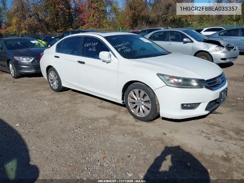 1HGCR2F88EA033357 2014 Honda Accord Ex-L