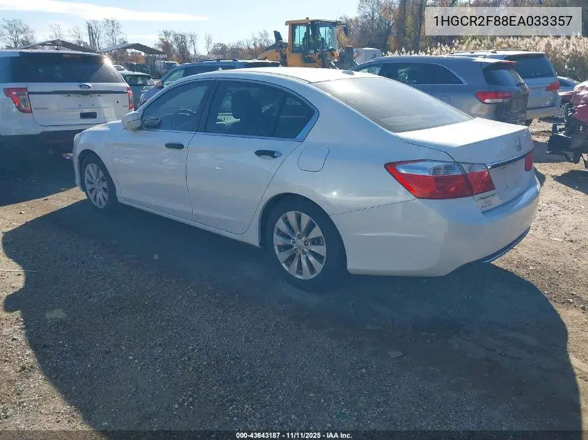 1HGCR2F88EA033357 2014 Honda Accord Ex-L