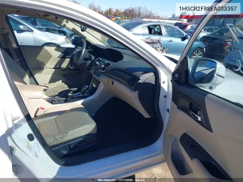 1HGCR2F88EA033357 2014 Honda Accord Ex-L