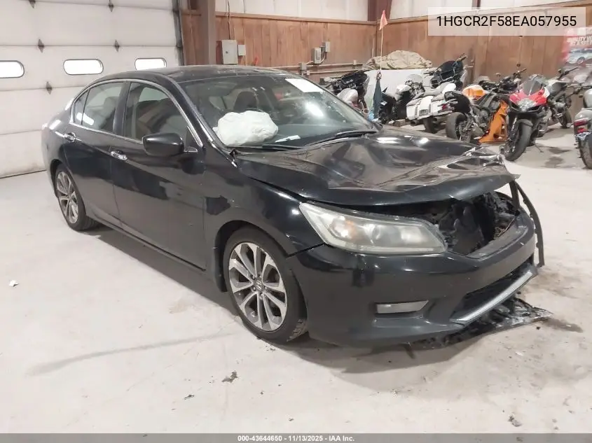 1HGCR2F58EA057955 2014 Honda Accord Sport