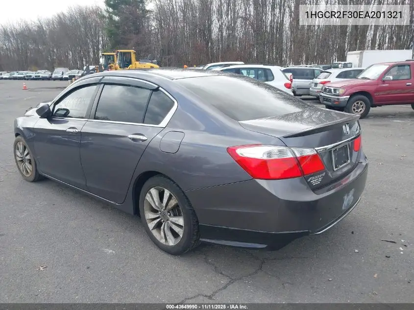 1HGCR2F30EA201321 2014 Honda Accord Lx