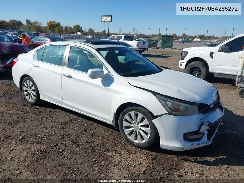 1HGCR2F70EA285272 2014 Honda Accord Ex