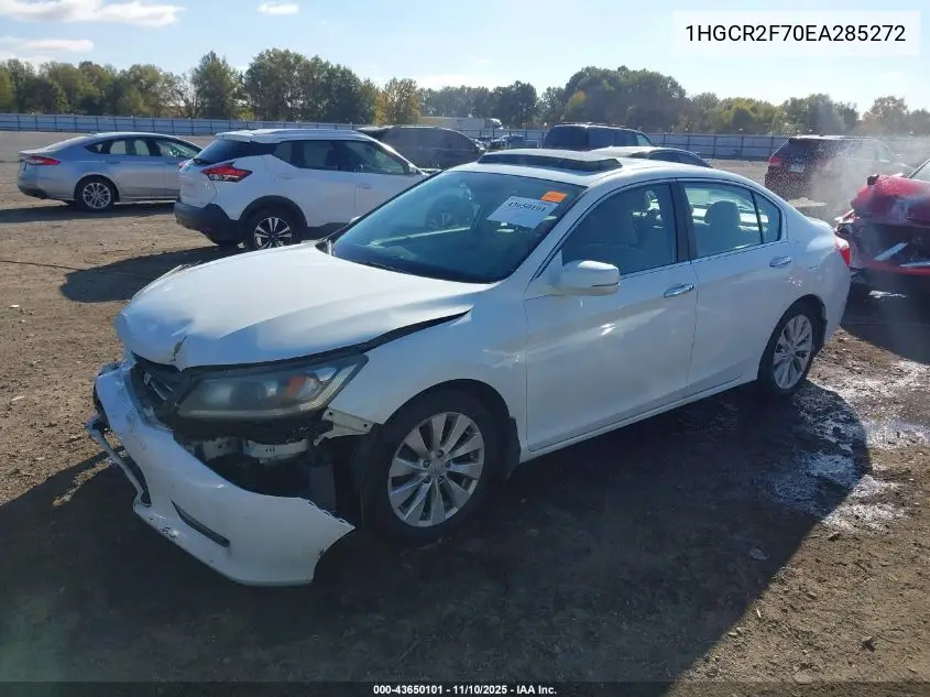1HGCR2F70EA285272 2014 Honda Accord Ex