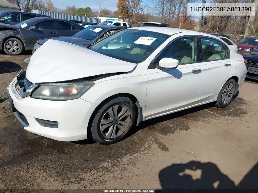 1HGCR2F38EA061390 2014 Honda Accord Lx