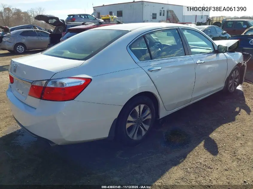 1HGCR2F38EA061390 2014 Honda Accord Lx
