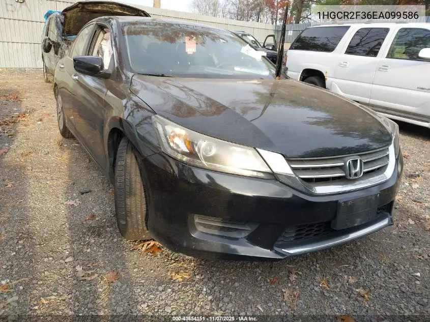 1HGCR2F36EA099586 2014 Honda Accord Lx