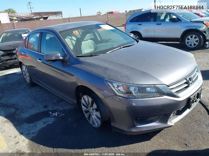 1HGCR2F75EA188844 2014 Honda Accord Ex
