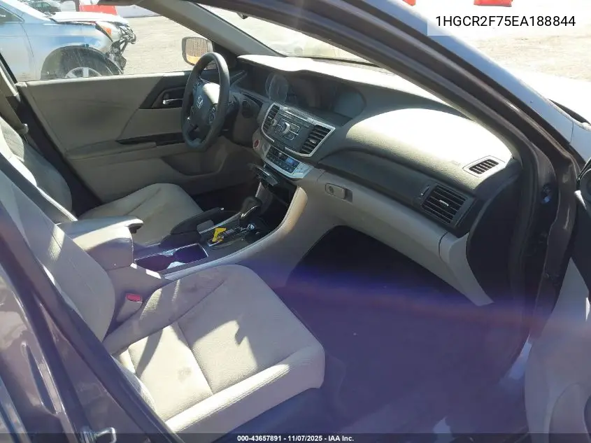 1HGCR2F75EA188844 2014 Honda Accord Ex