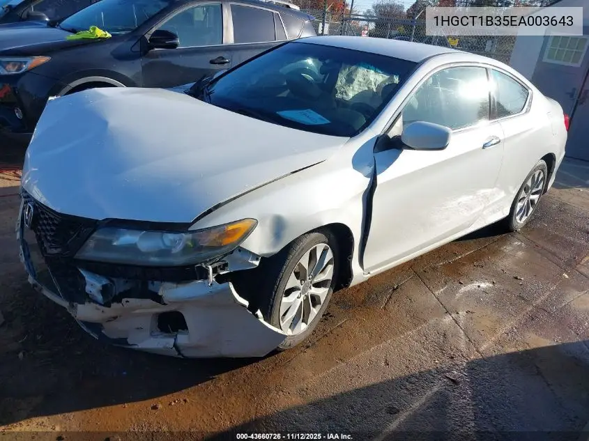 1HGCT1B35EA003643 2014 Honda Accord Lx-S