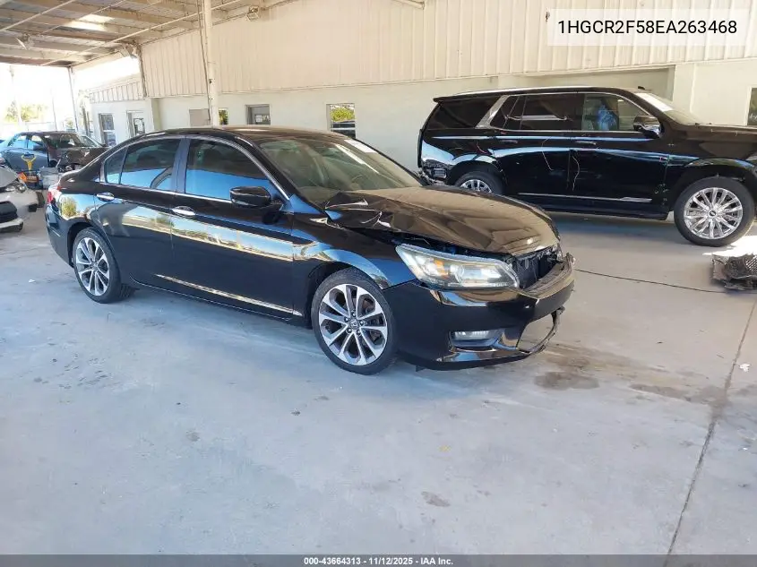 1HGCR2F58EA263468 2014 Honda Accord Sport